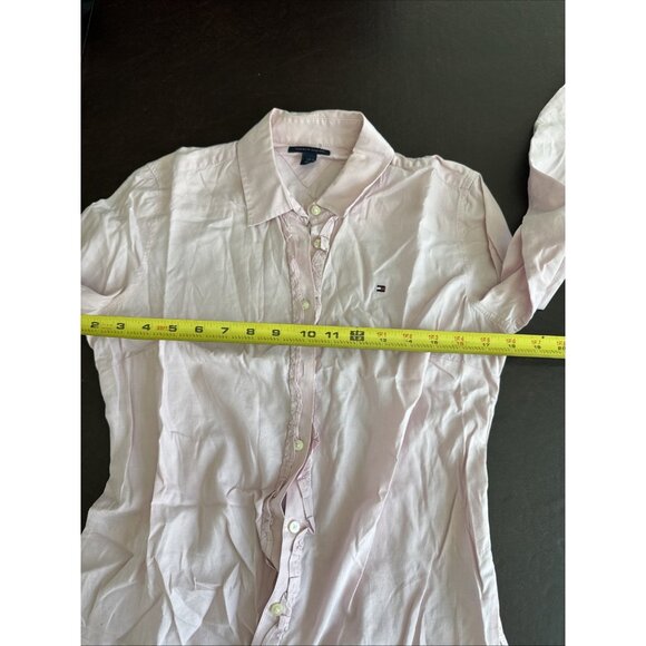 Tommy Hilfiger Womens Pink Button-Up Shirt S - Picture 9 of 11